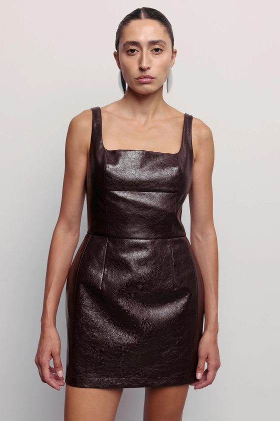 Vinous mini dress - photo 5