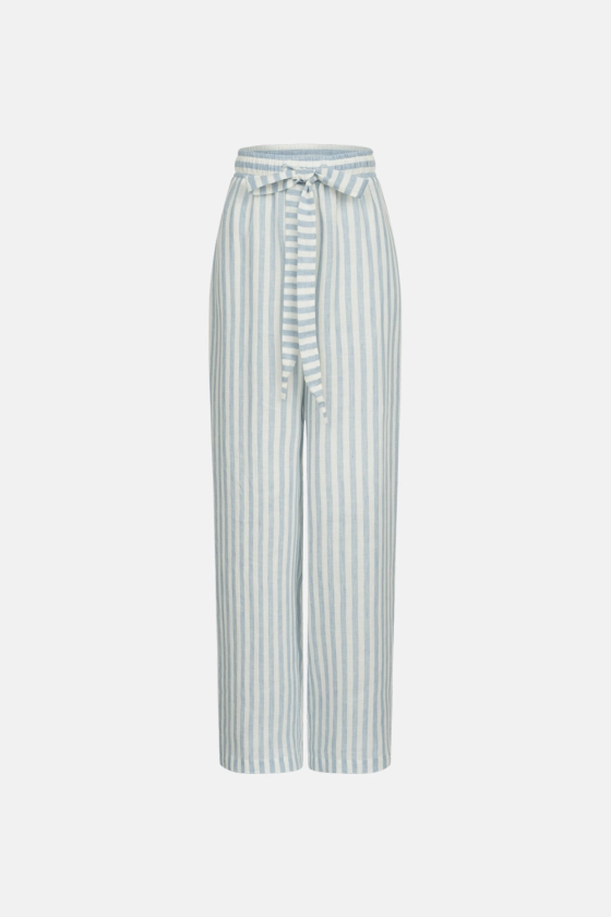 Straight-cut pants with elastic waistband - photo 1