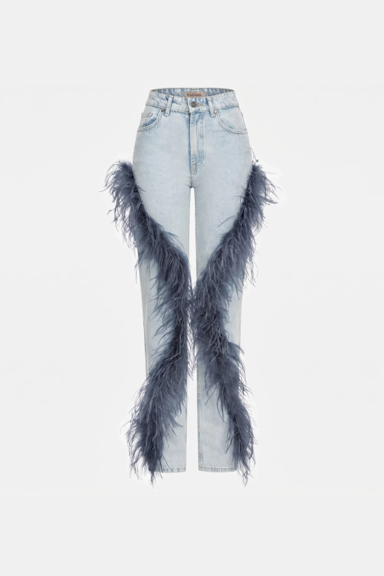 Feather jeans - photo 1