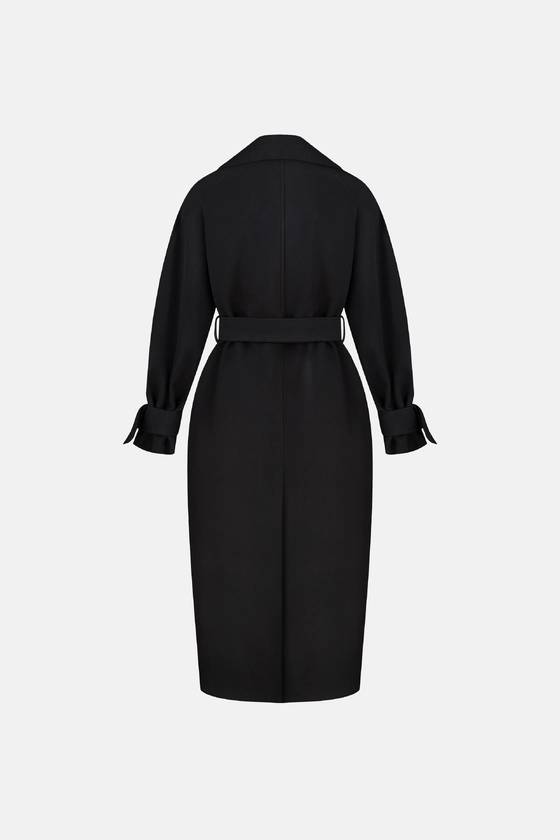 Maxi coat with dropped sleeves - photo 2