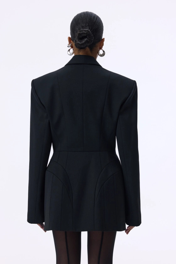Noir wool blazer - photo 4