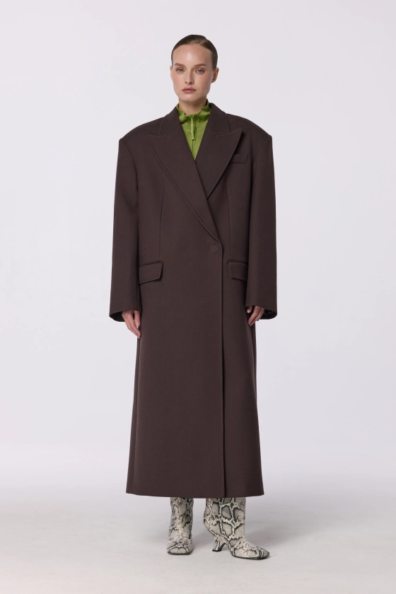 Oversized straight-cut coat - photo 3
