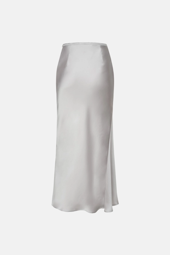 Satin midi skirt - photo 2