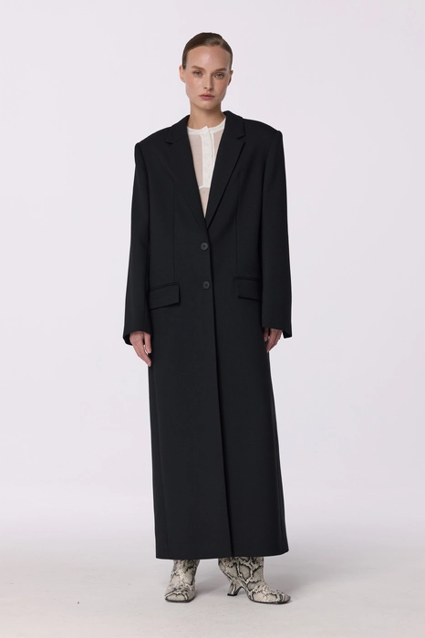 Straight cut coat