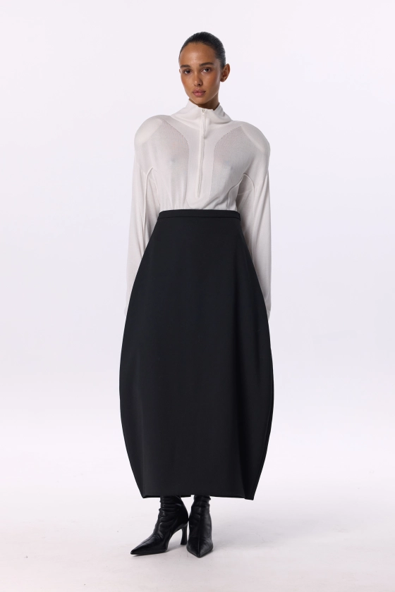 Woolen O skirt - photo 3