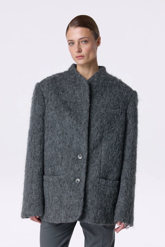Lucid alpaca coat-jacket - photo 3