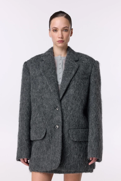 Oversized alpaca coat-jacket