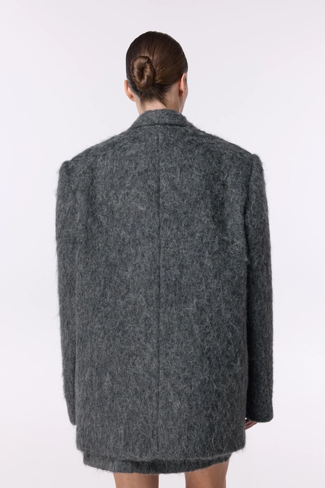 Oversized alpaca coat-jacket
