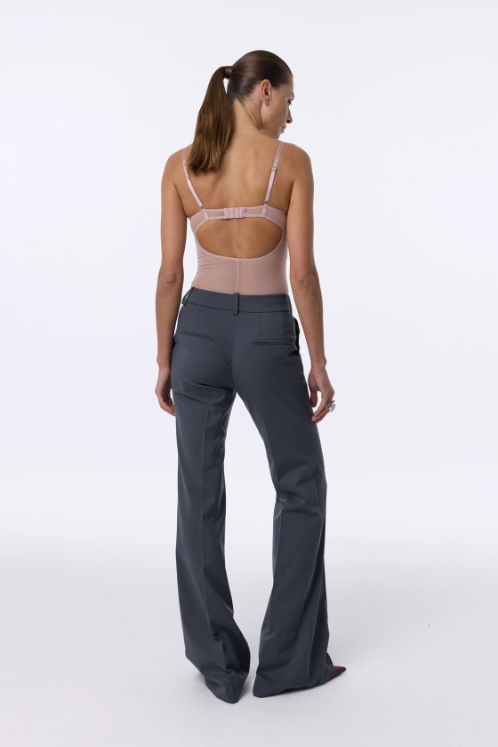 Bell bottom woolen trousers - photo 4