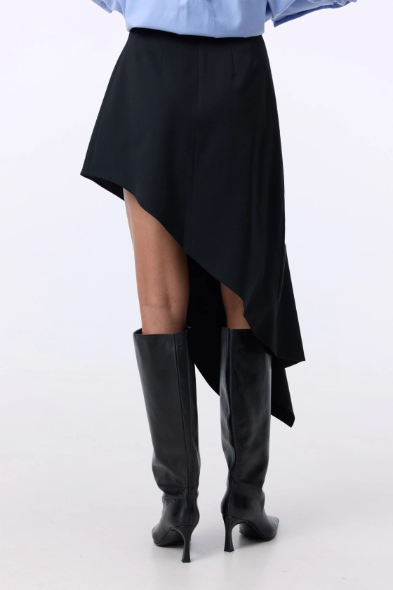Wrap wool skirt  - photo 4