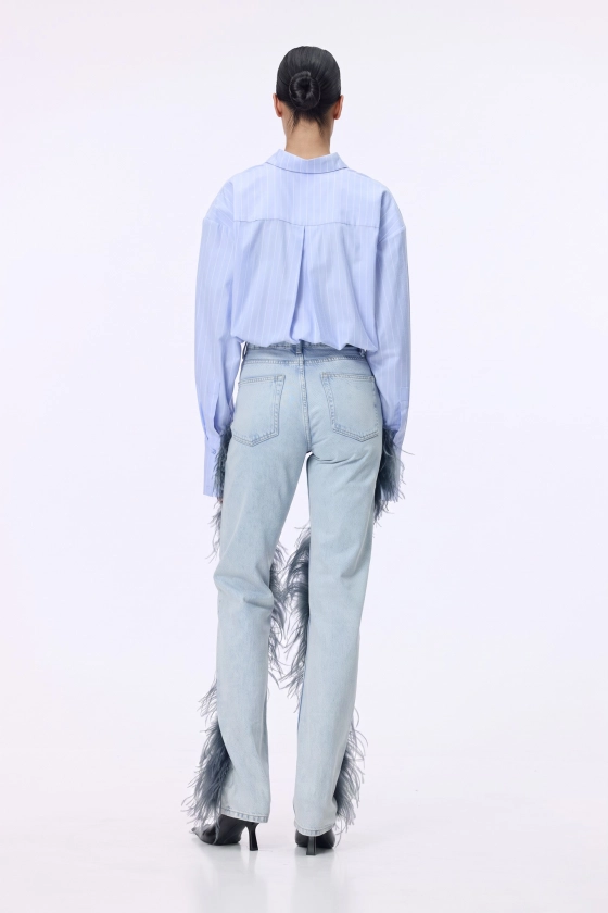 Feather jeans - photo 4